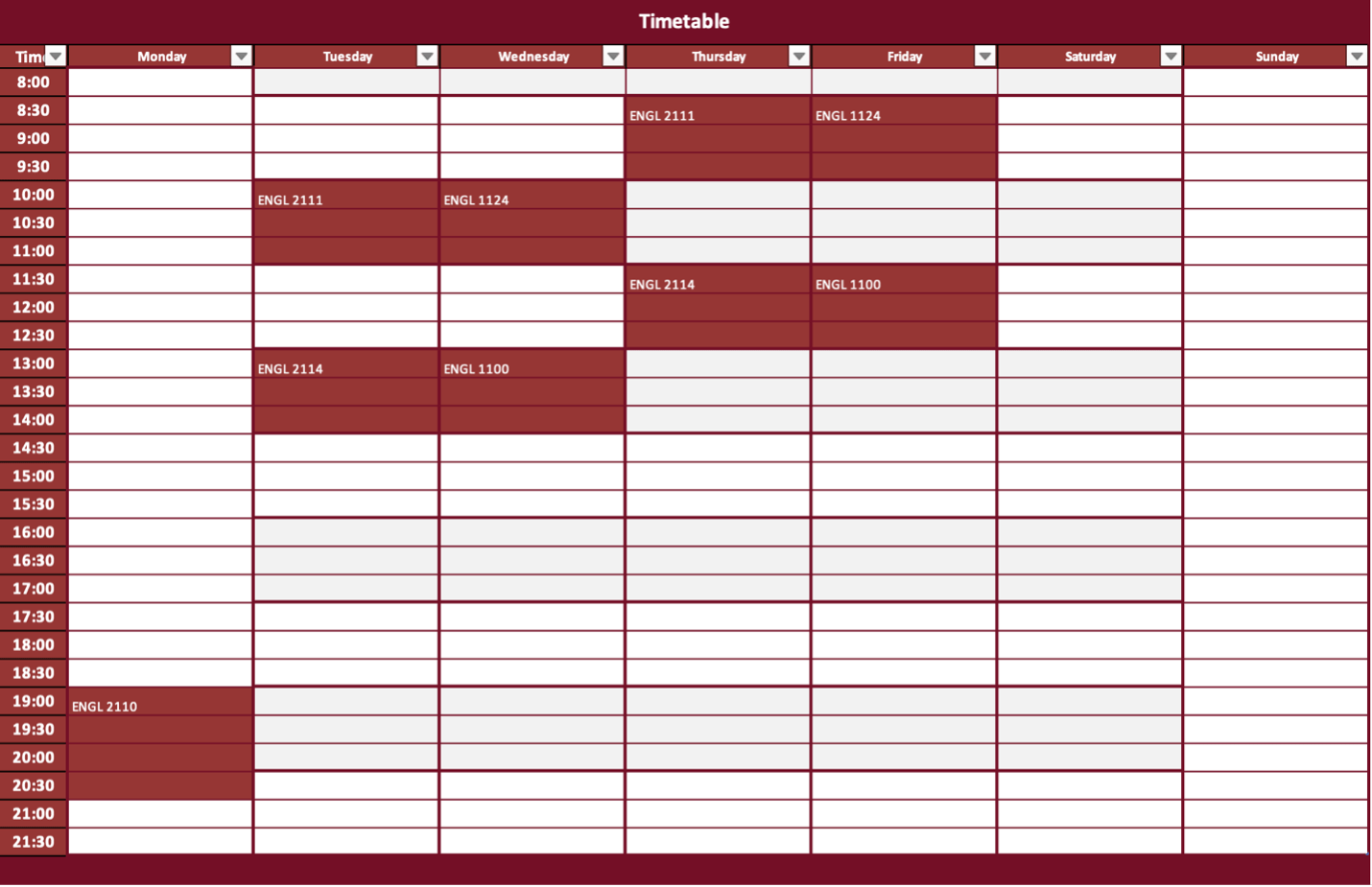 Your Courses