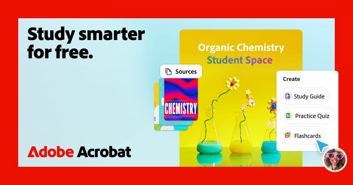 Study smarter for free with Adobe Acrobat Student Spaces